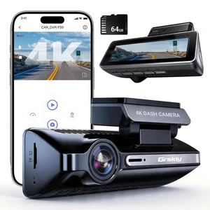Grskiy 4K Dash Cam Front and Rear, Car Dash Camera with Built-in GPS, 5GHz WiFi, Night Vision, G-Sensor, 64GB SD Card, Loop Recording, 3.59 Inch Screen, 170 Wide Angle, Parking Monitor Grskiy 4K Dash Cam Front and Rear, Car Dash Camera with Built-in GPS, 5GHz WiFi, Night Vision, G-Sensor, 64GB SD Card, Loop Recording, 3.59 Inch Screen, 170 Wide Angle, Parking Monitor