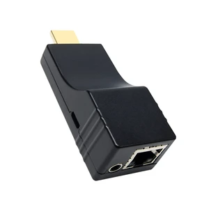 DDMALL 500ft 4K HDMI Extender Over TCP/IP, Real 4K 30Hz, Using CAT5e/6/7 Cable, 1-to-1, 1-to-Many Over Gigabit Switch, USB-Powered, HDMI Over Ethernet, (4K UHD) Receiver Only (HIP20RX) DDMALL 500ft 4K HDMI Extender Over TCP/IP, Real 4K 30Hz, Using CAT5e/6/7 Cable, 1-to-1, 1-to-Many Over Gigabit Switch, USB-Powered, HDMI Over Ethernet, (4K UHD) Receiver Only (HIP20RX)