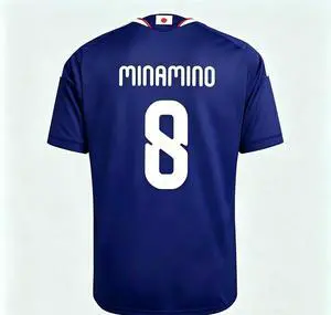 Japan Home Men's Soccer Jersey 26/27 M M MINAMINO Japan Home Men's Soccer Jersey 26/27 M M MINAMINO