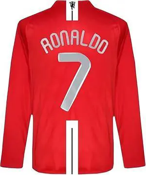 Mens Soccer Jersey Fan Version Long & Short Sleeve Shirt for Game Day, Training, or Casual Wear - 2007/08 Red Home XL Mens Soccer Jersey Fan Version Long & Short Sleeve Shirt for Game Day, Training, or Casual Wear - 2007/08 Red Home XL