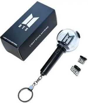 2026 New BTS Army Bomb Ver.4 Mini Light Stick Keychain, KPOP Concert Glow Light Pendant with 2 Free Replacement Decor Caps, ARMY Fans Collectible Merchandise Gift 2026 New BTS Army Bomb Ver.4 Mini Light Stick Keychain, KPOP Concert Glow Light Pendant with 2 Free Replacement Decor Caps, ARMY Fans Collectible Merchandise Gift