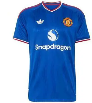Men's Manchester United 26/27 Away Special Edition Soccer Jersey, Short Sleeve Quick Dry Breathable Blue Football Shirt, Wave Texture Uniform S-4XL for Training, Match Day & Daily Casual Sport Wear XL Men's Manchester United 26/27 Away Special Edition Soccer Jersey, Short Sleeve Quick Dry Breathable Blue Football Shirt, Wave Texture Uniform S-4XL for Training, Match Day & Daily Casual Sport Wear XL