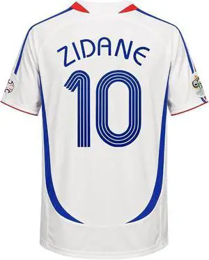 Zidane France Retro Mens Soccer Jersey Home & Away Short Sleeve for Game Day, Training, or Casual Wear XL Zidane France Retro Mens Soccer Jersey Home & Away Short Sleeve for Game Day, Training, or Casual Wear XL