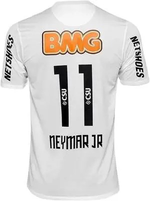 Santos Ney #11 Retro Mens Soccer Jersey Fan Edition Short & Long Sleeve Casual Shirt Home, Away & Third Kit 2012/13 Santos Ney #11 Retro Mens Soccer Jersey Fan Edition Short & Long Sleeve Casual Shirt Home, Away & Third Kit 2012/13
