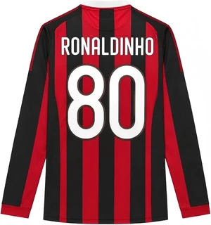 Ronaldinho Retro Mens Soccer Jersey 2005 & 2009 Short & Long Sleeve for Game Day, Training, or Casual Wear 2009 L Ronaldinho Retro Mens Soccer Jersey 2005 & 2009 Short & Long Sleeve for Game Day, Training, or Casual Wear 2009 L