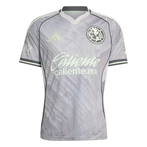 Club America 2025/26 Men's Third Soccer Jersey, Quick Dry Replica Football Shirt, Grey with Lime Green Accents for Match Day, Training & Casual Wear XL Club America 2025/26 Men's Third Soccer Jersey, Quick Dry Replica Football Shirt, Grey with Lime Green Accents for Match Day, Training & Casual Wear XL