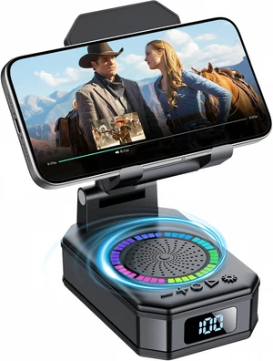 Gifts for Men Women, Cell Phone Stand with Wireless Bluetooth Speaker Gifts for Men Women, Cell Phone Stand with Wireless Bluetooth Speaker