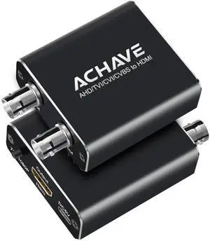 AHD/TVI/CVI/CVBS to HDMI Converter, AV BNC to HDMI Adaptor,Black Metal, 720P/1080P Resolution, Multi-Format Video Support for 3MP/4MP/5MP/8MP, Loop Output, Security Monitoring System AHD/TVI/CVI/CVBS to HDMI Converter, AV BNC to HDMI Adaptor,Black Metal, 720P/1080P Resolution, Multi-Format Video Support for 3MP/4MP/5MP/8MP, Loop Output, Security Monitoring System