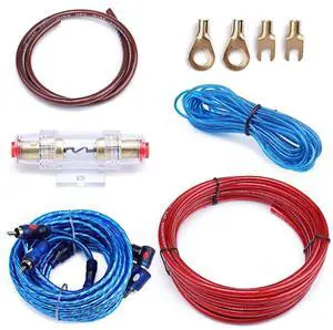 10 Gauge Amp Wiring Kit Amplifier Installation with RCA Interconnect and Speaker Wire Car Subwoofer AMP Kit Auto Audio Cables M027 10 Gauge Amp Wiring Kit Amplifier Installation with RCA Interconnect and Speaker Wire Car Subwoofer AMP Kit Auto Audio Cables M027