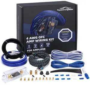 4 Gauge OFC Amp Kit Car Audio Amplifier Wiring Install Kit with RCA Cables, 150A Fuse, 17FT Power Cable 4 OFC Complete Subwoofer Installation Kit for Car, Truck, Marine Stereo Systems 4 Gauge OFC Amp Kit Car Audio Amplifier Wiring Install Kit with RCA Cables, 150A Fuse, 17FT Power Cable 4 OFC Complete Subwoofer Installation Kit for Car, Truck, Marine Stereo Systems