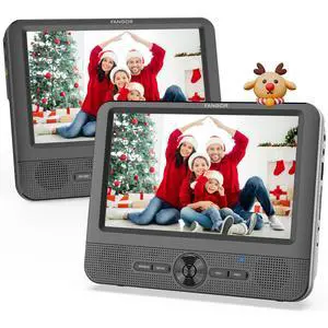 7.5 Inch Dual Car DVD Player, Portable Headrest Video Player for Car with 5 Hours Rechargeable Battery, Last Memory, AV Out/in, Support USB/SD/Sync TV, All Regions (1 Player+1 LCD Screen) 7.5 Inch Dual Car DVD Player, Portable Headrest Video Player for Car with 5 Hours Rechargeable Battery, Last Memory, AV Out/in, Support USB/SD/Sync TV, All Regions (1 Player+1 LCD Screen)