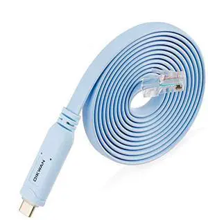 10ft USB-C to RJ45 Serial AdapterUSB C to Console Cable Essential Accessory of Cisco, NETGEAR, Ubiquity, LINKSYS, TP-Link Routers/Switches for Laptops 10ft USB-C to RJ45 Serial AdapterUSB C to Console Cable Essential Accessory of Cisco, NETGEAR, Ubiquity, LINKSYS, TP-Link Routers/Switches for Laptops