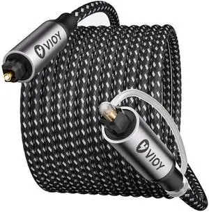 Optical Audio Cable 15 FT, TOSLINK Digital S/PDIF Fiber Optic Cord Optical Audio Cable 15 FT, TOSLINK Digital S/PDIF Fiber Optic Cord