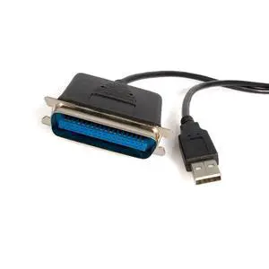 10 ft USB to Parallel Printer Adapter - M/M - USB to ieee 1284/centronics/Parallel Cable (ICUSB128410), Black 10 ft USB to Parallel Printer Adapter - M/M - USB to ieee 1284/centronics/Parallel Cable (ICUSB128410), Black
