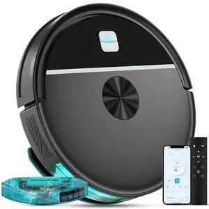 Robot Vacuum and Mop Combo,3500Pa Powerful Suction, with Wi-Fi/App/Remote,2 in 1 Mopping Robot Vacuum Cleaner,Dustbin and Watertank, for Pet Hair,Hard Floors and Low Pile Carpet Black Robot Vacuum and Mop Combo,3500Pa Powerful Suction, with Wi-Fi/App/Remote,2 in 1 Mopping Robot Vacuum Cleaner,Dustbin and Watertank, for Pet Hair,Hard Floors and Low Pile Carpet Black