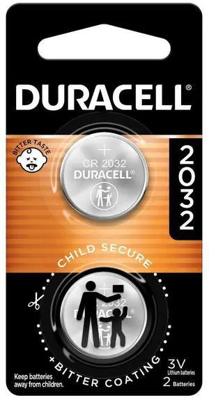 Duracell 2032 Lithium Battery, 2 Count, AirTag & Key Fob, CR2032 3V Cell Duracell 2032 Lithium Battery, 2 Count, AirTag & Key Fob, CR2032 3V Cell
