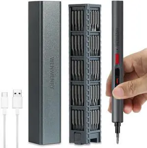 Mini Electric Screwdriver Set,Precision Electric Screwdriver72-in-1 Magnetic Bits3 Gears Torque, 3LED light,Magnetic StorageOverload Protection, Repair Tool Set Mini Electric Screwdriver Set,Precision Electric Screwdriver72-in-1 Magnetic Bits3 Gears Torque, 3LED light,Magnetic StorageOverload Protection, Repair Tool Set