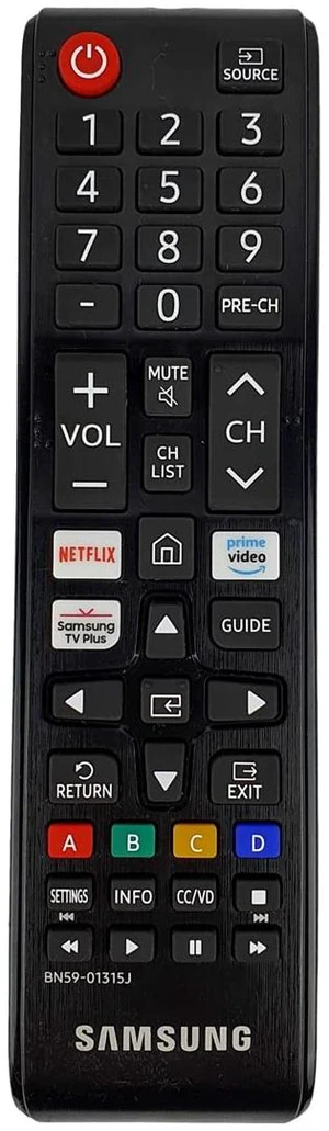 OEM Remote Control with Netflix Hotkey - Black (BN59-01315J) OEM Remote Control with Netflix Hotkey - Black (BN59-01315J)