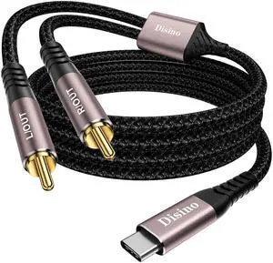USB C to RCA Audio Cable, Type C to Dual RCA/Phono Jack Stereo Y Splitter Cord Adapter for Smartphone, Tablet, Laptop Link Amplifier, Mixing Console Mixer, Speaker - 3.3Feet USB C to RCA Audio Cable, Type C to Dual RCA/Phono Jack Stereo Y Splitter Cord Adapter for Smartphone, Tablet, Laptop Link Amplifier, Mixing Console Mixer, Speaker - 3.3Feet