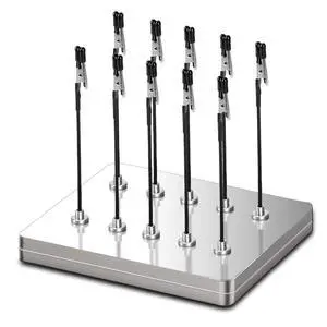 Magnetic Helping Hands for Soldering - All-in-One Station with 10 Flexible Clips & Steel Box - Ideal for Soldering, Model Painting, PCB Holder (Silver) Magnetic Helping Hands for Soldering - All-in-One Station with 10 Flexible Clips & Steel Box - Ideal for Soldering, Model Painting, PCB Holder (Silver)