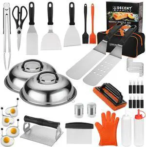 40PCS Griddle Accessories Kit, Flat Top Grill Accessories Set for Outdoor Barbecue. Griddle Accessories Set with Basting Cover, Spatula, Scraper, Burger Press, Tongs, Cleaning Kit 40PCS Griddle Accessories Kit, Flat Top Grill Accessories Set for Outdoor Barbecue. Griddle Accessories Set with Basting Cover, Spatula, Scraper, Burger Press, Tongs, Cleaning Kit