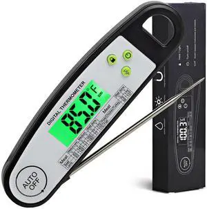 Meat Thermometer Digital, Meat Thermometers for Grilling, Food Thermometer with Backlight, Instant Read Thermometer for Grill Candy and Cooking Meat Thermometer Digital, Meat Thermometers for Grilling, Food Thermometer with Backlight, Instant Read Thermometer for Grill Candy and Cooking