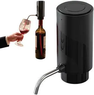 Electric Wine Aerator Pourer - Automatic Wine Decanter Dispenser, Wine Aerator for Wine Enthusiasts (Black) Electric Wine Aerator Pourer - Automatic Wine Decanter Dispenser, Wine Aerator for Wine Enthusiasts (Black)