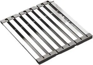 Stainless Steel Roll Up Dish Drying Rack, Over Sink Foldable Kitchen Mat, 45cm x 32.5cm Rollable Sink Drainer, Space-Saving Design (17.72" H x 12.8" W) Stainless Steel Roll Up Dish Drying Rack, Over Sink Foldable Kitchen Mat, 45cm x 32.5cm Rollable Sink Drainer, Space-Saving Design (17.72" H x 12.8" W)