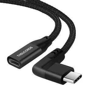 100W USB C Extension Cable 0.3FT, 10Gbps 90 Degree Right Angle USB C 3.2 Male to Female 4K Video Extender Fast Charging Cord Compatible with MacBook,iPad Pro,Nintendo Switch,Steam Deck 100W USB C Extension Cable 0.3FT, 10Gbps 90 Degree Right Angle USB C 3.2 Male to Female 4K Video Extender Fast Charging Cord Compatible with MacBook,iPad Pro,Nintendo Switch,Steam Deck
