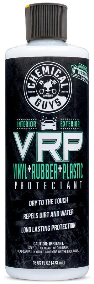 VRP Vinyl, Rubber and Plastic Protectant, Super Shine Dressing for Tires, Trim and More, Safe for Cars, Trucks, SUVs, & More (16 Fl oz) - New Car Scent VRP Vinyl, Rubber and Plastic Protectant, Super Shine Dressing for Tires, Trim and More, Safe for Cars, Trucks, SUVs, & More (16 Fl oz) - New Car Scent