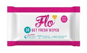 Here we Flo Wipes Get Fresh, 10 CT Here we Flo Wipes Get Fresh, 10 CT