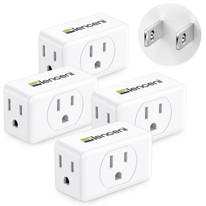 2 Prong to 3 Prong Outlet Adapter, Wall Plug Extender Multiple Outlet Wall Plug with 3 AC, Non Grounded Outlets Expander for Japan Travel Kitchen Office Older House, 4 Pack 2 Prong to 3 Prong Outlet Adapter, Wall Plug Extender Multiple Outlet Wall Plug with 3 AC, Non Grounded Outlets Expander for Japan Travel Kitchen Office Older House, 4 Pack