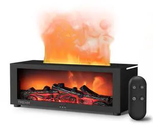 Fireplace Flame Air Diffuser Humidifier,7 Colors Aromatherapy Essential Oil Diffuser,Ultrasonic Aroma Humidifier with Timer for Home,Bedroom,Office,Yoga (Black, L) Fireplace Flame Air Diffuser Humidifier,7 Colors Aromatherapy Essential Oil Diffuser,Ultrasonic Aroma Humidifier with Timer for Home,Bedroom,Office,Yoga (Black, L)