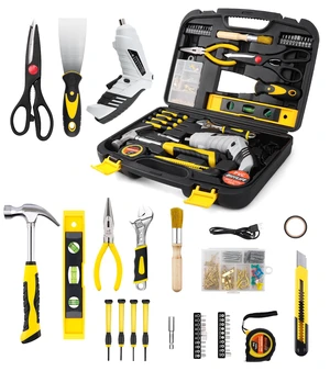 136 Piece Tool Set,General Household Hand Tool Kit with Plastic Toolbox Storage Case-136 Piece 136 Piece Tool Set,General Household Hand Tool Kit with Plastic Toolbox Storage Case-136 Piece