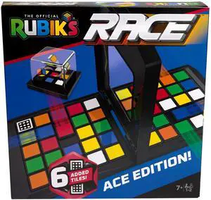 Cube, Rubik's Race, Ace Edition, Classic Fast-Paced Puzzle Strategy Sequence Board Game, Problem-Solving Brain Teaser, Color-Matching Game, 2 Players, for Adults, Teens, Kids Ages 7 & Up Cube, Rubik's Race, Ace Edition, Classic Fast-Paced Puzzle Strategy Sequence Board Game, Problem-Solving Brain Teaser, Color-Matching Game, 2 Players, for Adults, Teens, Kids Ages 7 & Up