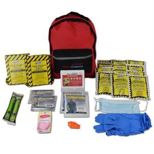 70280 72 Hour Emergency Kit, 2-Person, 3-Day Backpack, Includes First Aid Kit, Survival Blanket, Portable Preparedness Go-Bag for Camping, Car, Earthquake, Travel, Hiking, and Hunting, Red 70280 72 Hour Emergency Kit, 2-Person, 3-Day Backpack, Includes First Aid Kit, Survival Blanket, Portable Preparedness Go-Bag for Camping, Car, Earthquake, Travel, Hiking, and Hunting, Red