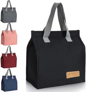 FERNYE Lunch Bag for Women/Men,Waterproof Reusable Portable Lunch Tote,Lunch Box Bag.Thermal Cooler Bag Ideal for Work/Party/l/Travel/Picnic (Light Black) FERNYE Lunch Bag for Women/Men,Waterproof Reusable Portable Lunch Tote,Lunch Box Bag.Thermal Cooler Bag Ideal for Work/Party/l/Travel/Picnic (Light Black)