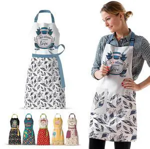 Waterproof Apron for Adults Adjustable Fit with Deep Pockets, Stylish Cooking & Baking Apron for Women and Men Durable, Machine-Washable Gift for Home Chefs Waterproof Apron for Adults Adjustable Fit with Deep Pockets, Stylish Cooking & Baking Apron for Women and Men Durable, Machine-Washable Gift for Home Chefs