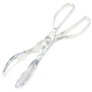 Premium Salad Scissor Tongs, 11.25 inch, Clear Premium Salad Scissor Tongs, 11.25 inch, Clear