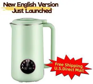 Aenaeder 800ml 12-Blade Soy Milk Maker Dry Bean Blending, No Straining Needed, Self-Cleaning, 12H Preset, 1-5 Servings, Stainless Steel Blender for Smoothies & Soups Aenaeder 800ml 12-Blade Soy Milk Maker Dry Bean Blending, No Straining Needed, Self-Cleaning, 12H Preset, 1-5 Servings, Stainless Steel Blender for Smoothies & Soups