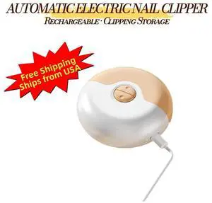 Electric Nail Clipper, Rechargeable Automatic Nail Trimmer with Nail Clippings Storage, Low-Noise Portable Nail Care Tool for Adults and Seniors, LEHOGAI Electric Nail Clipper, Rechargeable Automatic Nail Trimmer with Nail Clippings Storage, Low-Noise Portable Nail Care Tool for Adults and Seniors, LEHOGAI
