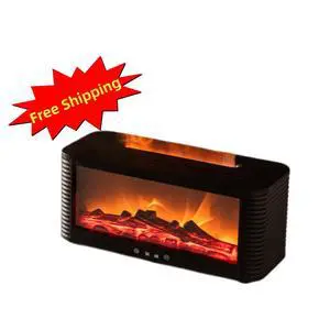 250mL Fireplace Aroma Diffuser, DC 5V/2A USB-C Powered, 7-Color LED, Remote Control, 3H/6H Timer LEHOGAI 250mL Fireplace Aroma Diffuser, DC 5V/2A USB-C Powered, 7-Color LED, Remote Control, 3H/6H Timer LEHOGAI