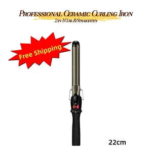 Ceramic Curling Iron with LCD Display, Adjustable Temperature Hair Curler with Clamp, 22mm Barrel Options, 360° Swivel Cord, LEHOGAI Ceramic Curling Iron with LCD Display, Adjustable Temperature Hair Curler with Clamp, 22mm Barrel Options, 360° Swivel Cord, LEHOGAI