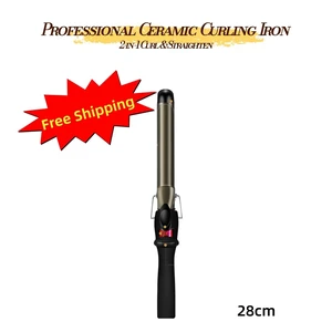 Ceramic Curling Iron with LCD Display, Adjustable Temperature Hair Curler with Clamp, 28mm Barrel Options, 360° Swivel Cord, LEHOGAI Ceramic Curling Iron with LCD Display, Adjustable Temperature Hair Curler with Clamp, 28mm Barrel Options, 360° Swivel Cord, LEHOGAI