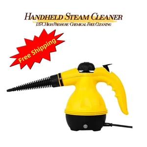 ST400 Handheld Steam Cleaner with 9 Accessories, Pressurized Multi-Surface Steamer for Kitchen, Bathroom, Grout, Windows & Car, Yellow, LEHOGAI ST400 Handheld Steam Cleaner with 9 Accessories, Pressurized Multi-Surface Steamer for Kitchen, Bathroom, Grout, Windows & Car, Yellow, LEHOGAI