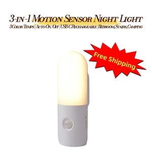 3-in-1 Rechargeable Motion Sensor Night Light with Flashlight, Magnetic Wall Mount, 3 Color Temperatures, Dimmable LED Light for Bedroom, Stairs and Hallway,LEHOGAI 3-in-1 Rechargeable Motion Sensor Night Light with Flashlight, Magnetic Wall Mount, 3 Color Temperatures, Dimmable LED Light for Bedroom, Stairs and Hallway,LEHOGAI