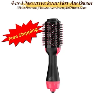 1000W Hot Air Brush & Volumizer, One-Step Hair Dryer Brush with Ionic Technology, 3 Heat Settings, Ceramic-Coated Oval Brush, 360° Swivel Cord, LEHOGAI 1000W Hot Air Brush & Volumizer, One-Step Hair Dryer Brush with Ionic Technology, 3 Heat Settings, Ceramic-Coated Oval Brush, 360° Swivel Cord, LEHOGAI