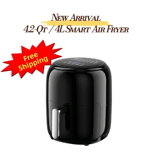 4L Air Fryer, 1400W Compact Hot Air Fryer with Touch Controls, 18 Preset Menus, Removable Nonstick Basket, Pull-Out Pause Design, Countertop Fryer for Small Family Meals Aenaeder 4L Air Fryer, 1400W Compact Hot Air Fryer with Touch Controls, 18 Preset Menus, Removable Nonstick Basket, Pull-Out Pause Design, Countertop Fryer for Small Family Meals Aenaeder