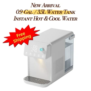 3.5L Hot and Cold Countertop Water Dispenser, 3-Second Instant Hot Water, Chilled Water Mode, 25-100°C Temperature Control, 8 Preset Volumes, Child Lock,, Compact Desktop Water Dispense Aenaeder 3.5L Hot and Cold Countertop Water Dispenser, 3-Second Instant Hot Water, Chilled Water Mode, 25-100°C Temperature Control, 8 Preset Volumes, Child Lock,, Compact Desktop Water Dispense Aenaeder