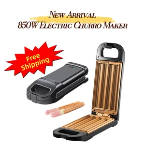 850W Electric Churro Maker, Double-Sided Nonstick Waffle Stick Baker, 110V Countertop Snack Appliance with LED Indicator Aenaeder 850W Electric Churro Maker, Double-Sided Nonstick Waffle Stick Baker, 110V Countertop Snack Appliance with LED Indicator Aenaeder